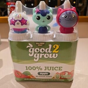 NEW Set 3 Good 2 Grow Juice Topper/Spout Gabby's Dollhouse Cakey Gabby DJ Catnip